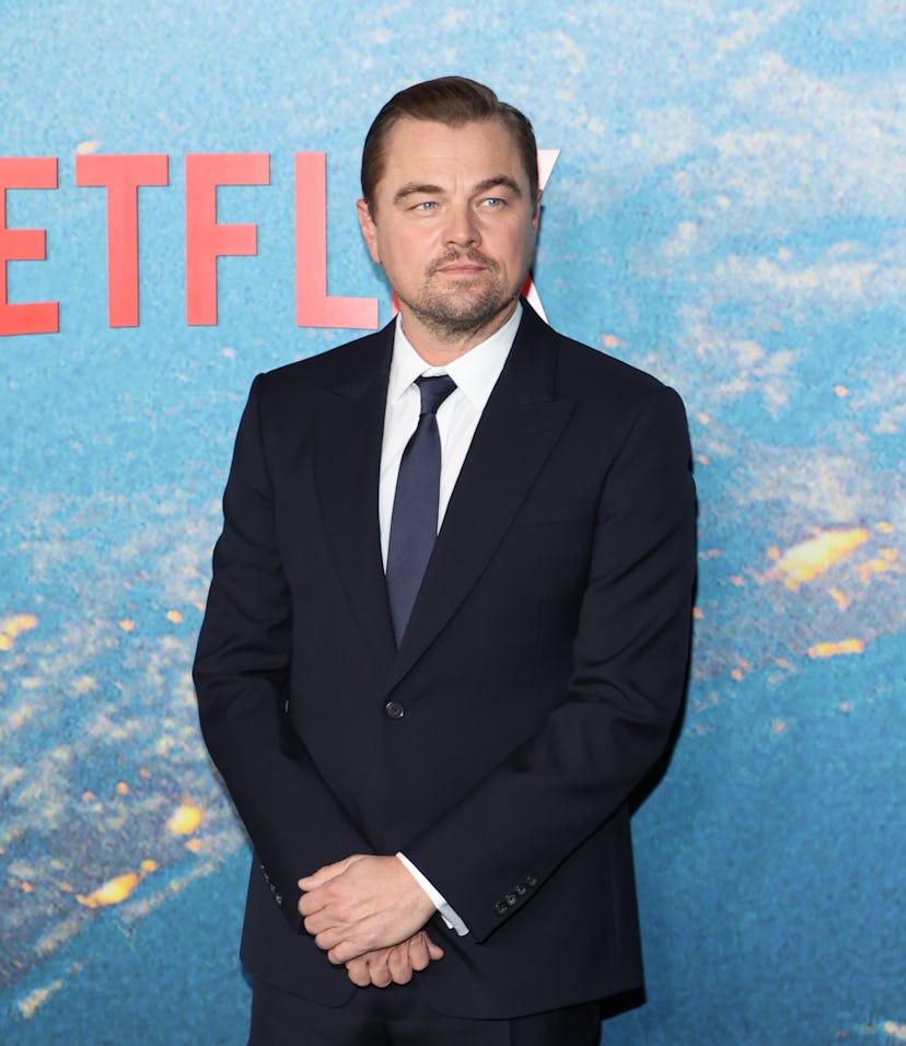 NEW YORK, NEW YORK - DECEMBER 05: Actor Leonardo DiCaprio attends Netflix's "Don't Look Up" World Pr...