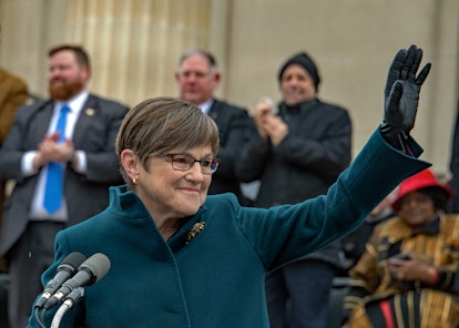 Laura Kelly is a woman governor running for reelection in governor races 2022.