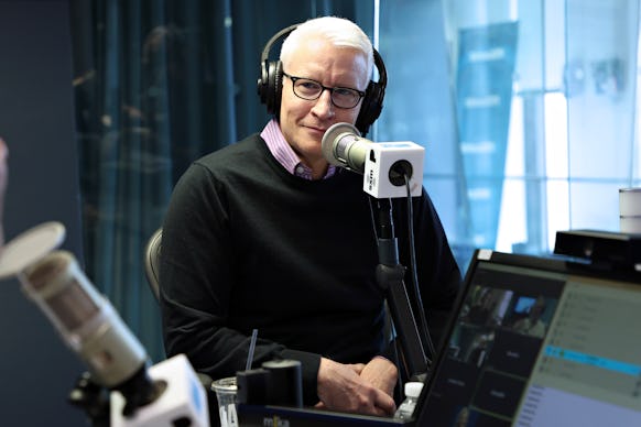 NEW YORK, NEW YORK - SEPTEMBER 22: Anderson Cooper visits 'Andy Cohen Live' on SiriusXM's Radio Andy...