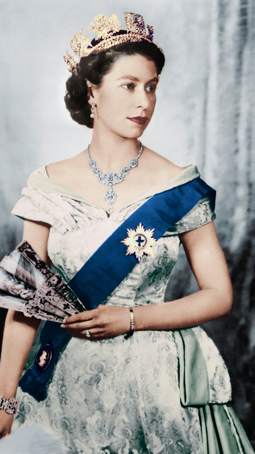 Queen Elizabeth's style through the years includes this iconic fashion portrait of Queen Elizabeth