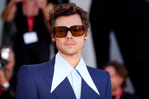 VENICE, ITALY - SEPTEMBER 05: Harry Styles attends the "Don't Worry Darling" red carpet at the 79th ...