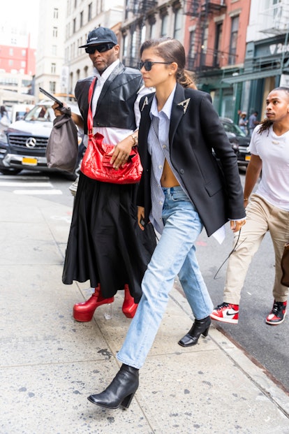 Zendaya and Law Roach are seen in SoHo on September 03, 2022 in New York City.