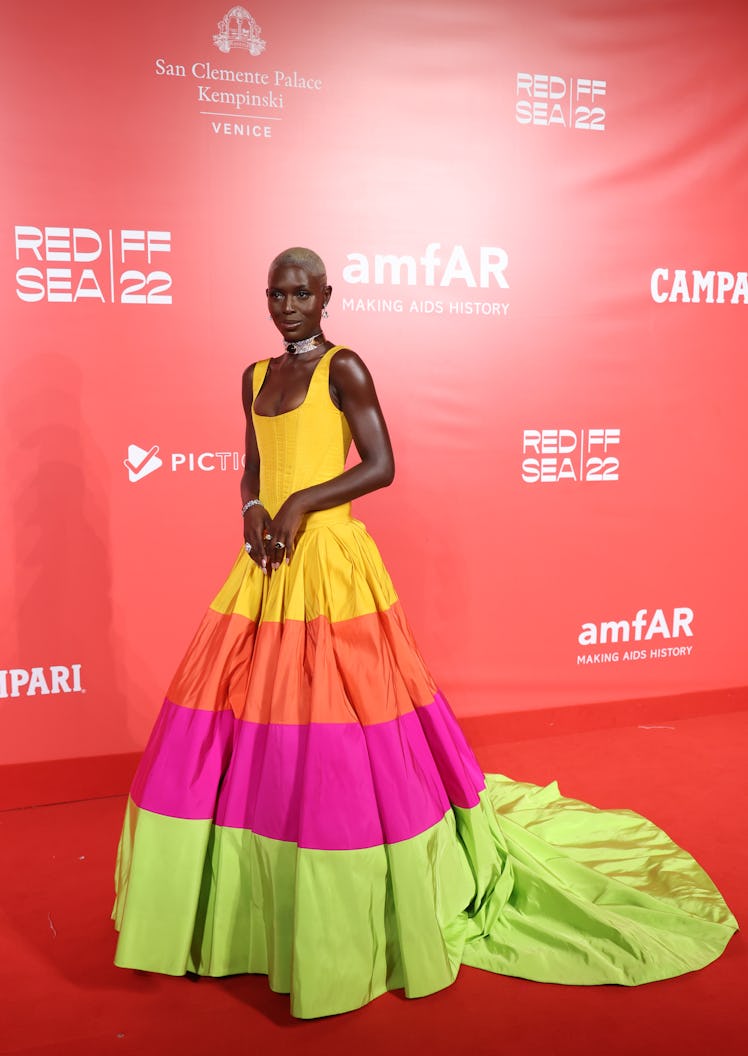 Jodie Turner-Smith attends the amfAR Venice Gala 2022