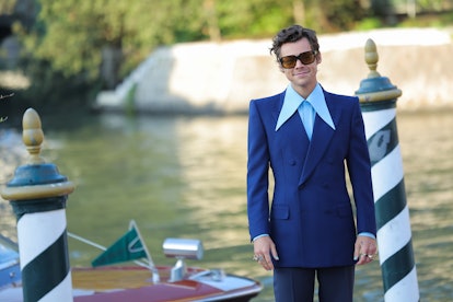 VENICE, ITALY - SEPTEMBER 05: Harry Styles is seen during the 79th Venice International Film Festiva...