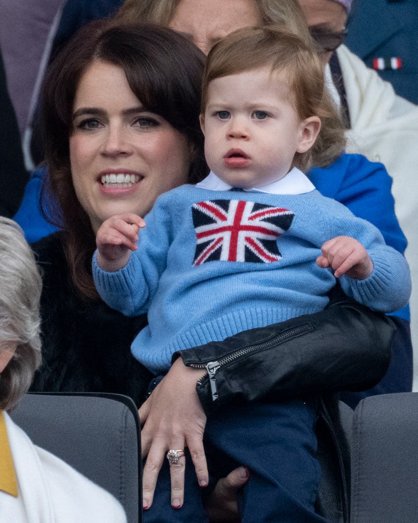 Princess Eugenie and baby August.