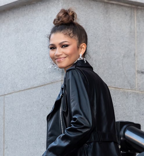 NEW YORK, NEW YORK - SEPTEMBER 11:  Actress Zendaya is seen arriving to Marc Jacobs Spring 2020 Fash...