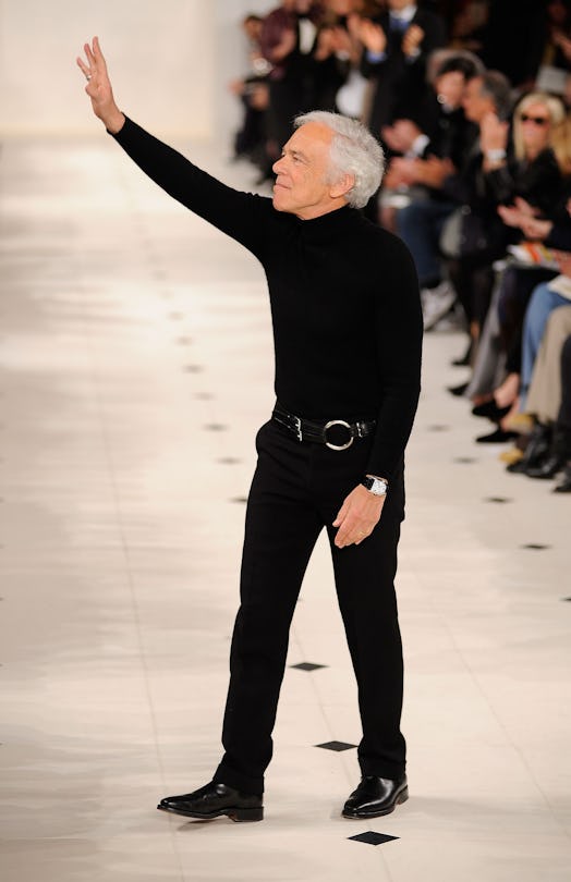 NEW YORK - FEBRUARY 18:  Designer Ralph Lauren on runway at the Ralph Lauren Collection Fall 2010 Fa...