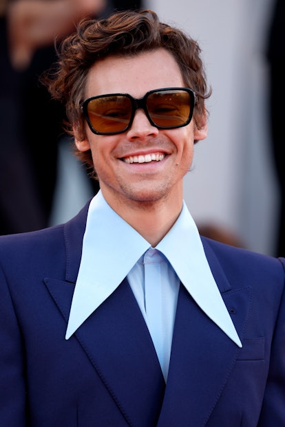 Harry Styles attends the "Don't Worry Darling" red carpet