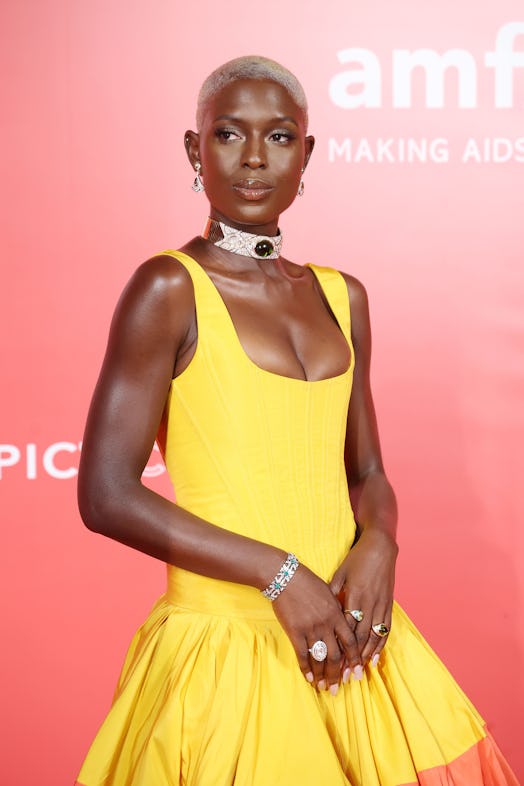 VENICE, ITALY - SEPTEMBER 07: Jodie Turner-Smith attends the amfAR Venice Gala 2022 presented by The...