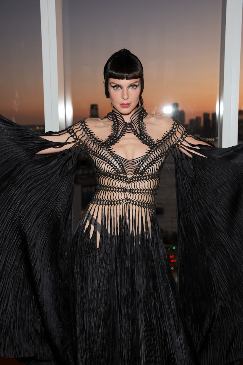 Julia Fox attends New York Fashion Week with Vogue