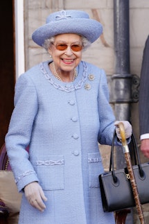 EDINBURGH, SCOTLAND - JUNE 30: Queen Elizabeth II attending the Queen's Body Guard for Scotland (als...