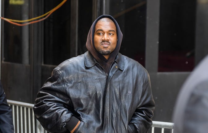 NEW YORK, NEW YORK - MAY 22: Kanye West attends the Balenciaga Spring 2023 Fashion Show at the New Y...