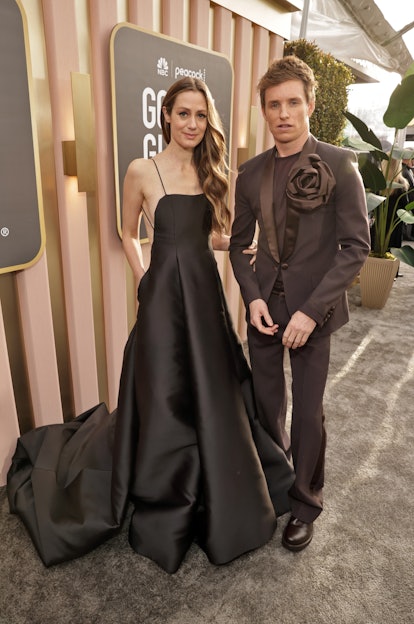 Hannah Redmayne and Eddie Redmayne arrive at the 80th Annual Golden Globe Awards held at the Beverly...