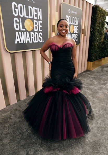 Quinta Brunson arrives at the 80th Annual Golden Globe Awards held at the Beverly Hilton Hotel on Ja...