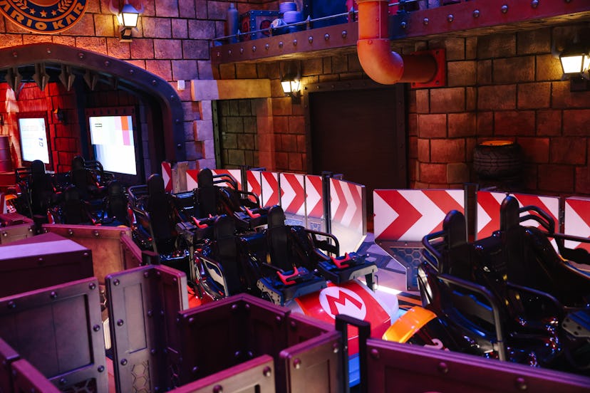 Los Angeles, CA - December 19: A first look at the first-ever theme park land themed to a video game...