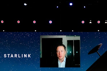 Elon Musk, the Chief Engineer of SpaceX, speaking about the Starlink project at MWC hybrid Keynote d...