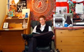 Prince Harry sits in his bedroom at Eton College. (Photo by © Pool Photograph/Corbis/Corbis via Gett...