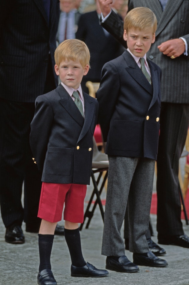 Prince William and Prince Harry were all dressed up.