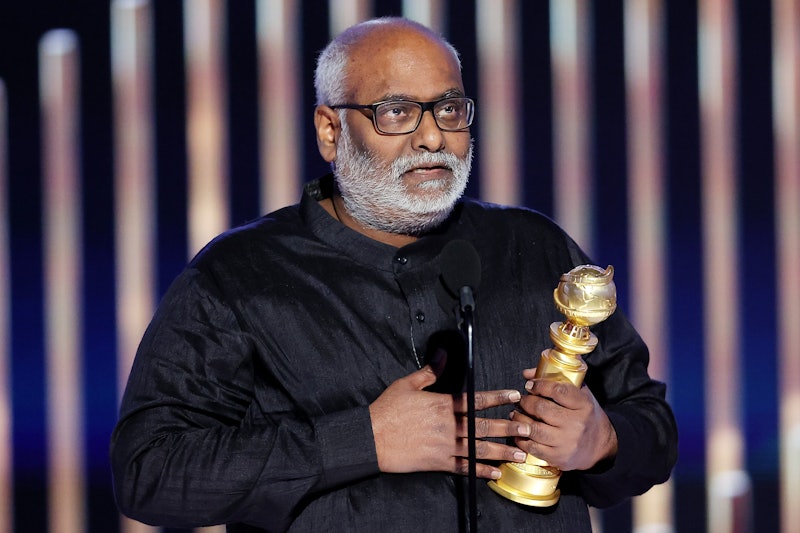 BEVERLY HILLS, CALIFORNIA - JANUARY 10: 80th Annual GOLDEN GLOBE AWARDS -- Pictured: M.M. Keeravani ...