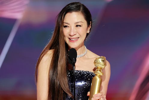 Michelle Yeoh won the award for Best Actress in a Motion Picture at the 2023 Golden Globes. Photo by...