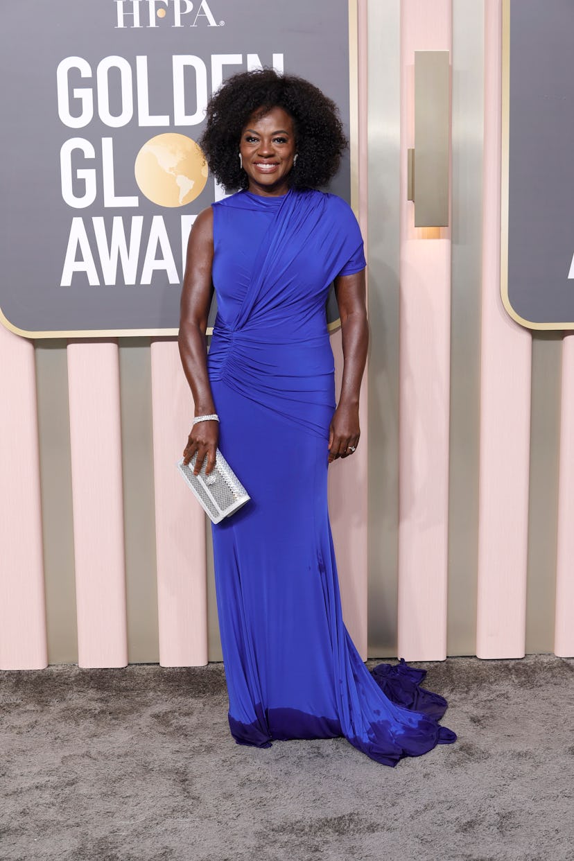 Viola Davis attends the 80th Annual Golden Globe Awards at The Beverly Hilton on January 10, 2023 in...