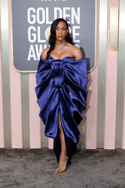 MJ Rodriguez attends the 80th Annual Golden Globe Awards at The Beverly Hilton on January 10, 2023 i...