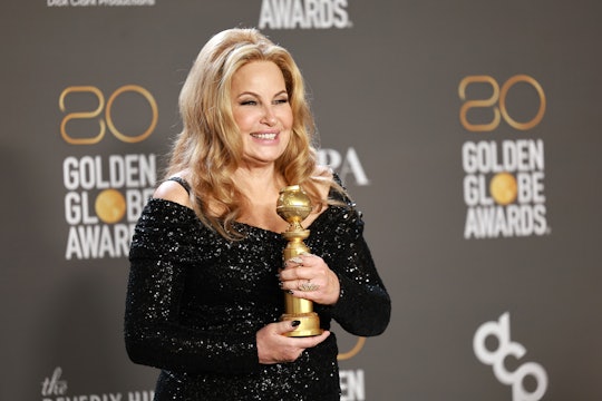 BEVERLY HILLS, CALIFORNIA - JANUARY 10: Jennifer Coolidge poses with the award for Best Supporting A...