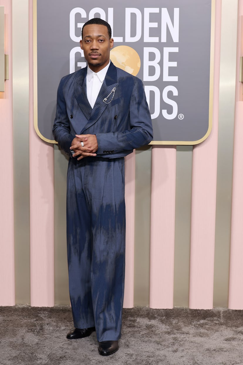 Tyler James Williams attends the 80th Annual Golden Globe Awards at The Beverly Hilton on January 10...