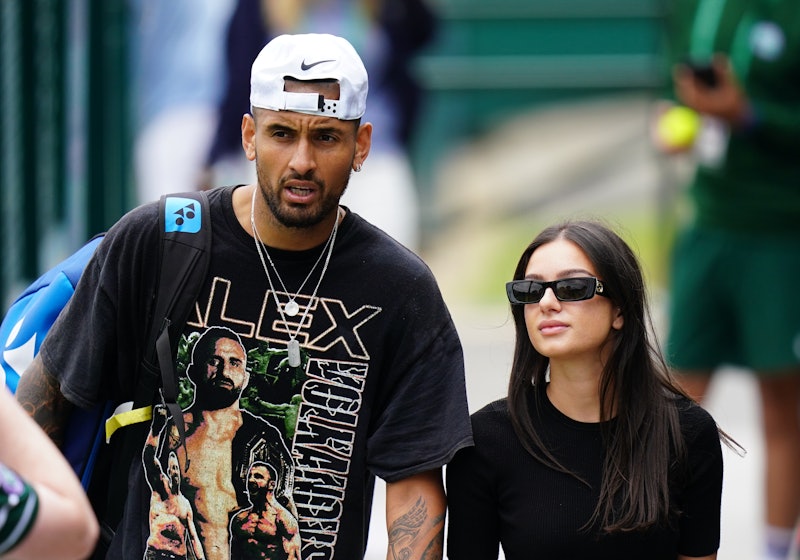 Tennis player Nick Kyrgios is dating girlfriend Costeen Hatzi, who's featured in 'Break Point'