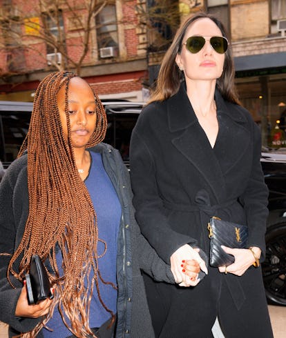 Angelina Jolie and daughter Zahara Pitt-Jolie  in New York City together