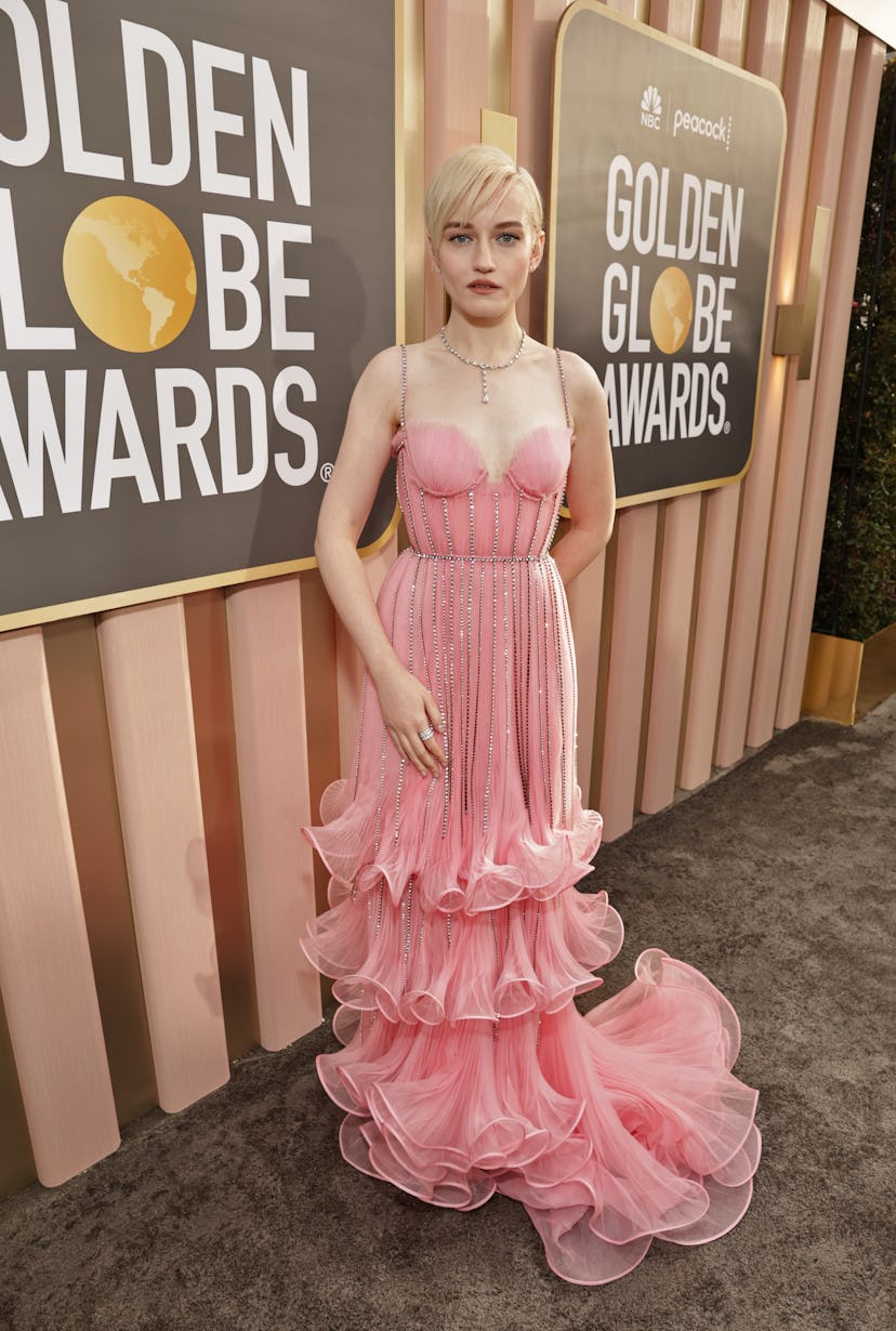 Julia Garner arrives at the 80th Annual Golden Globe Awards held at the Beverly Hilton Hotel on Janu...