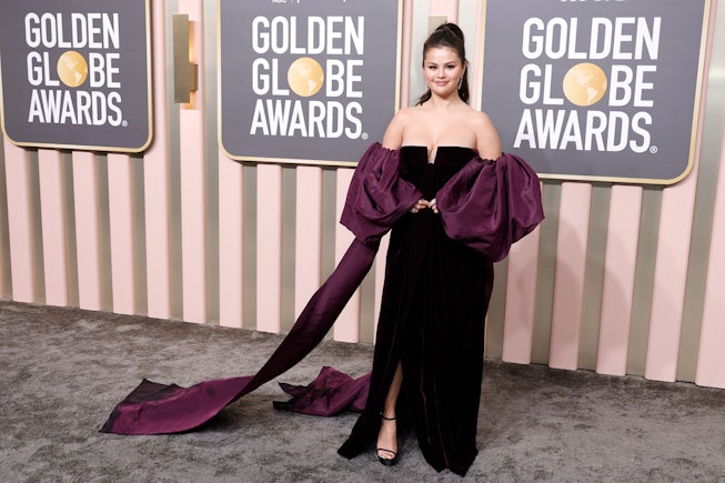 BEVERLY HILLS, CALIFORNIA - JANUARY 10: Selena Gomez attends the 80th Annual Golden Globe Awards at ...
