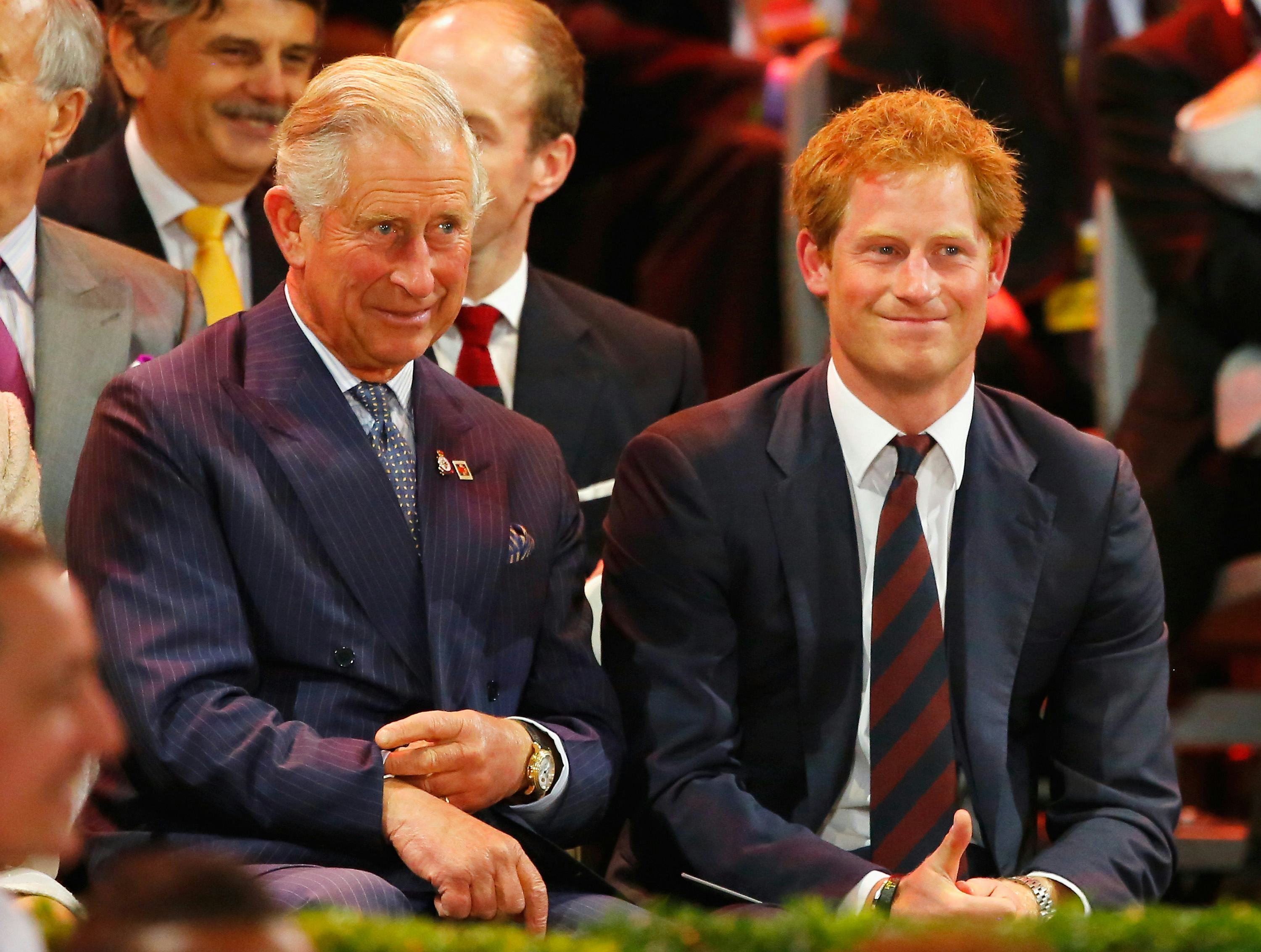LONDON, ENGLAND - SEPTEMBER 10: Prince Charles, Prince of Wales and Prince Harry attend the opening &hellip;