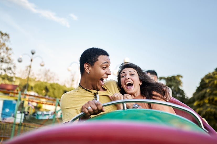 Taking someone on a theme park date could be a fun way to have an active experience together. 