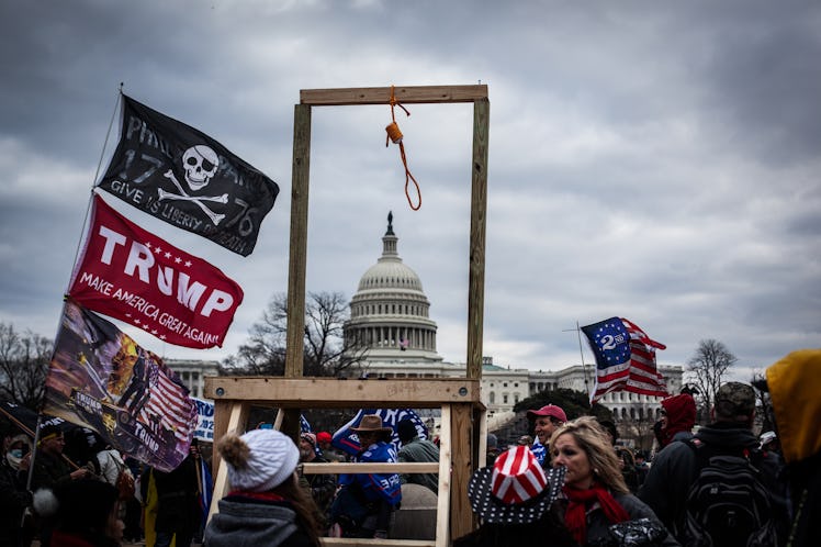 Trump supporters near the  U.S Capitol, on January 06, 2021 in Washington, DC. The protesters storme...