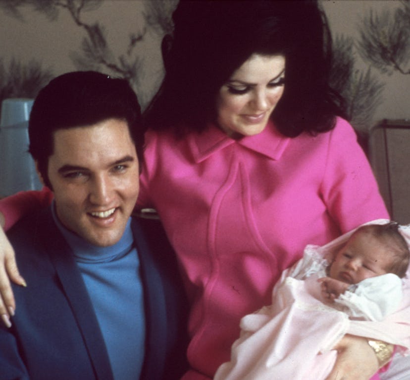 MEMPHIS, TN - FEBRUARY 5: Rock and roll singer Elvis Presley with his wife Priscilla Beaulieu Presl…