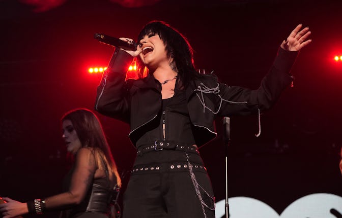 NEW YORK, NEW YORK - DECEMBER 09: Demi Lovato performs onstage at the iHeartRadio Z100’s Jingle Ball...