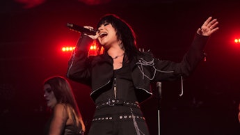 NEW YORK, NEW YORK - DECEMBER 09: Demi Lovato performs onstage at the iHeartRadio Z100’s Jingle Ball...