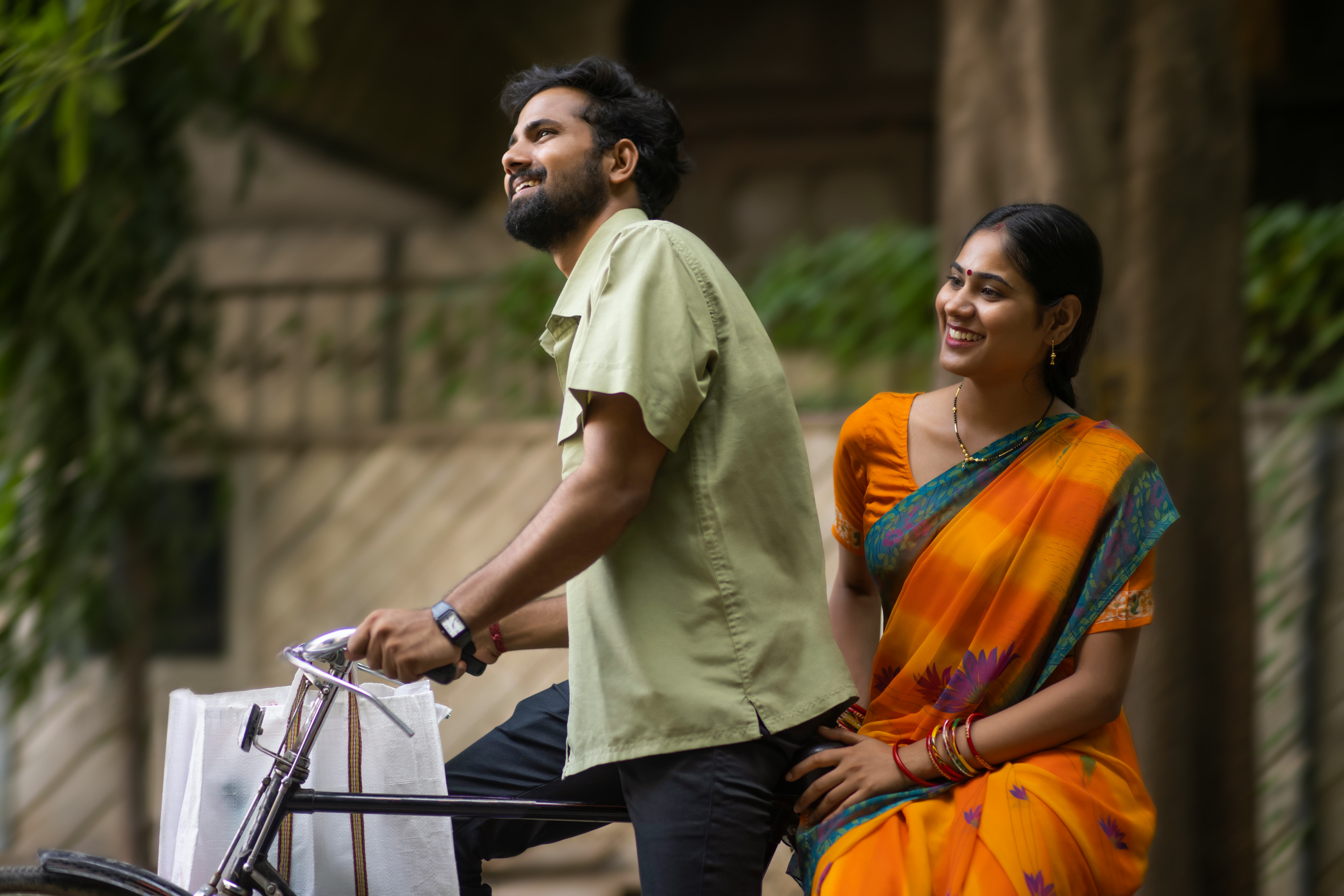 Take a bike ride with your partner for an active date idea.