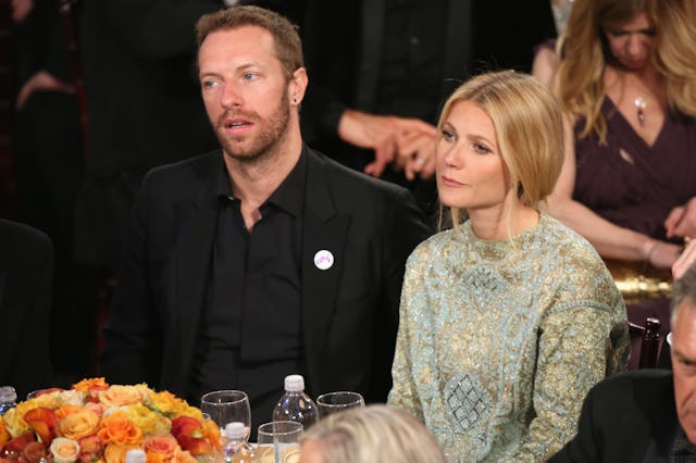 Gwyneth Paltrow says young kids can "ruin" relationships. Here, she and her ex-husband Chris Martin ...