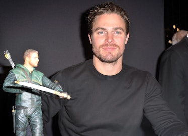 NEW YORK, NY - OCTOBER 14:   Stephen Amell of Arrow attends the 2012 New York Comic Con at the Javit...
