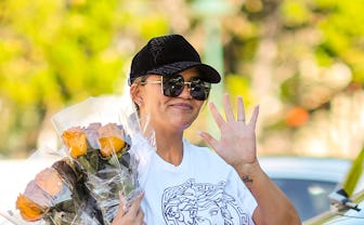 LOS ANGELES, CA - NOVEMBER 23: Chrissy Teigen is seen on November 23, 2022 in Los Angeles, Californi...