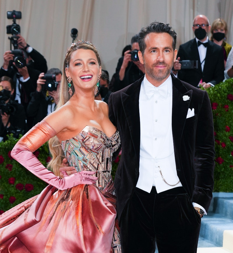 NEW YORK, NEW YORK - MAY 02: Blake Lively and Ryan Reynolds attend The 2022 Met Gala Celebrating "In...