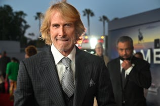 US director Michael Bay attends the premiere of "Ambulance" at the Academy Museum of Motion Pictures...