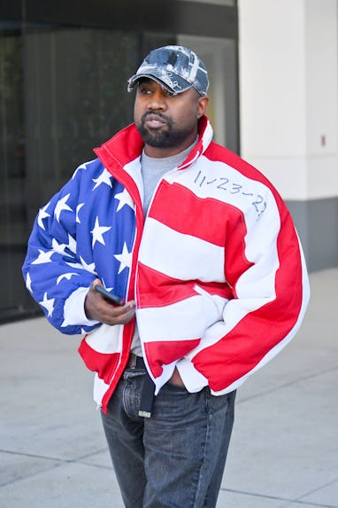 LOS ANGELES, CA - NOVEMBER 27: Kanye West is seen on November 27, 2022 in Los Angeles, California (P...