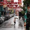 SAN FRANCISCO, CALIFORNIA - JANUARY 11: A resident with an umbrella walks amid a rain on January 11,...
