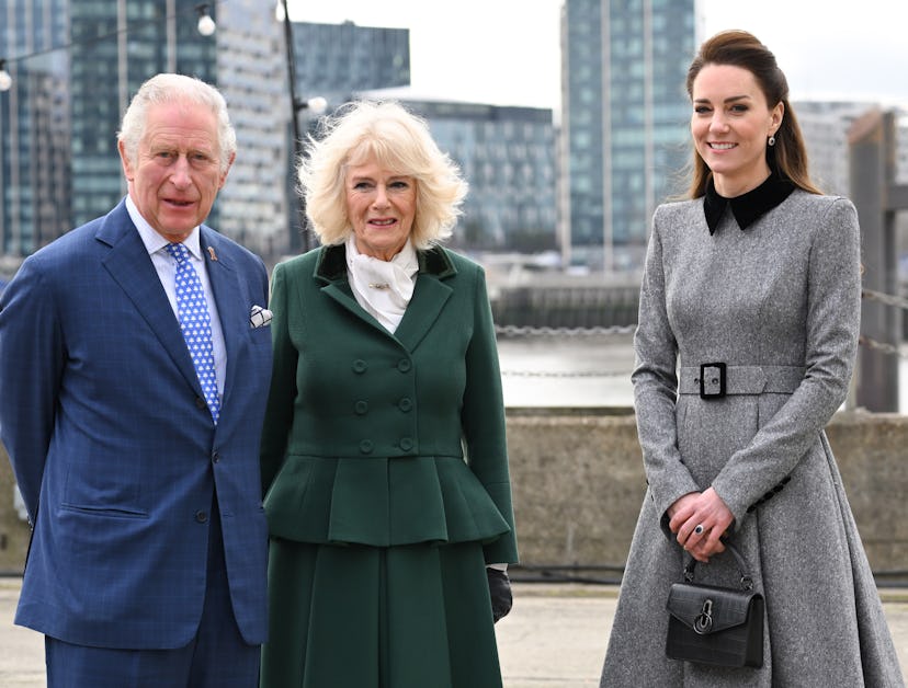 LONDON, ENGLAND - FEBRUARY 03: Prince Charles, Prince of Wales, Camilla, Duchess of Cornwall and Cat…
