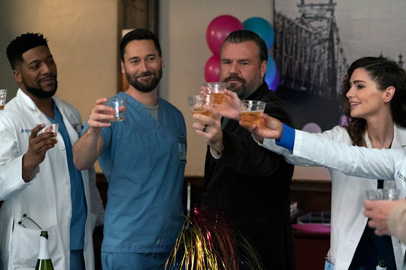 NEW AMSTERDAM – “The Legend of Howie Cournemeyer” Episode 307 – Pictured: (l-r) Jocko Sims as Dr. …