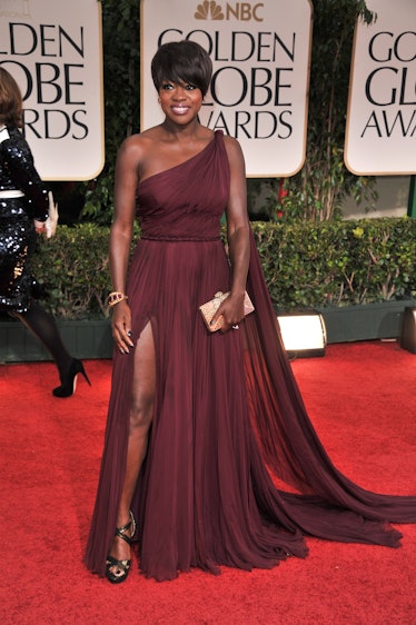 Viola Davis arrive at the 69th Annual Golden Globe Awards 
