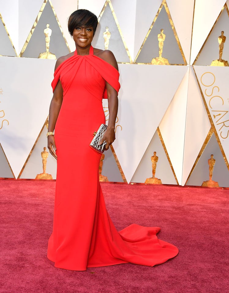 Viola Davis arrives at the 89th Annual Academy Awards